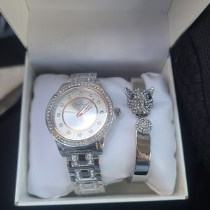 NWT Silver Watch/Cuff Set!!